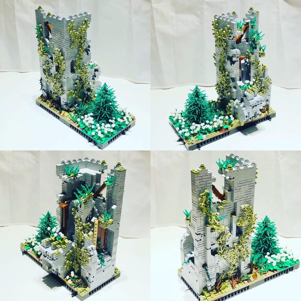  Bricks in Bits LEGO review revision castillo en brick castle MOC medieval ruins ruinas  creación Emil Suecia