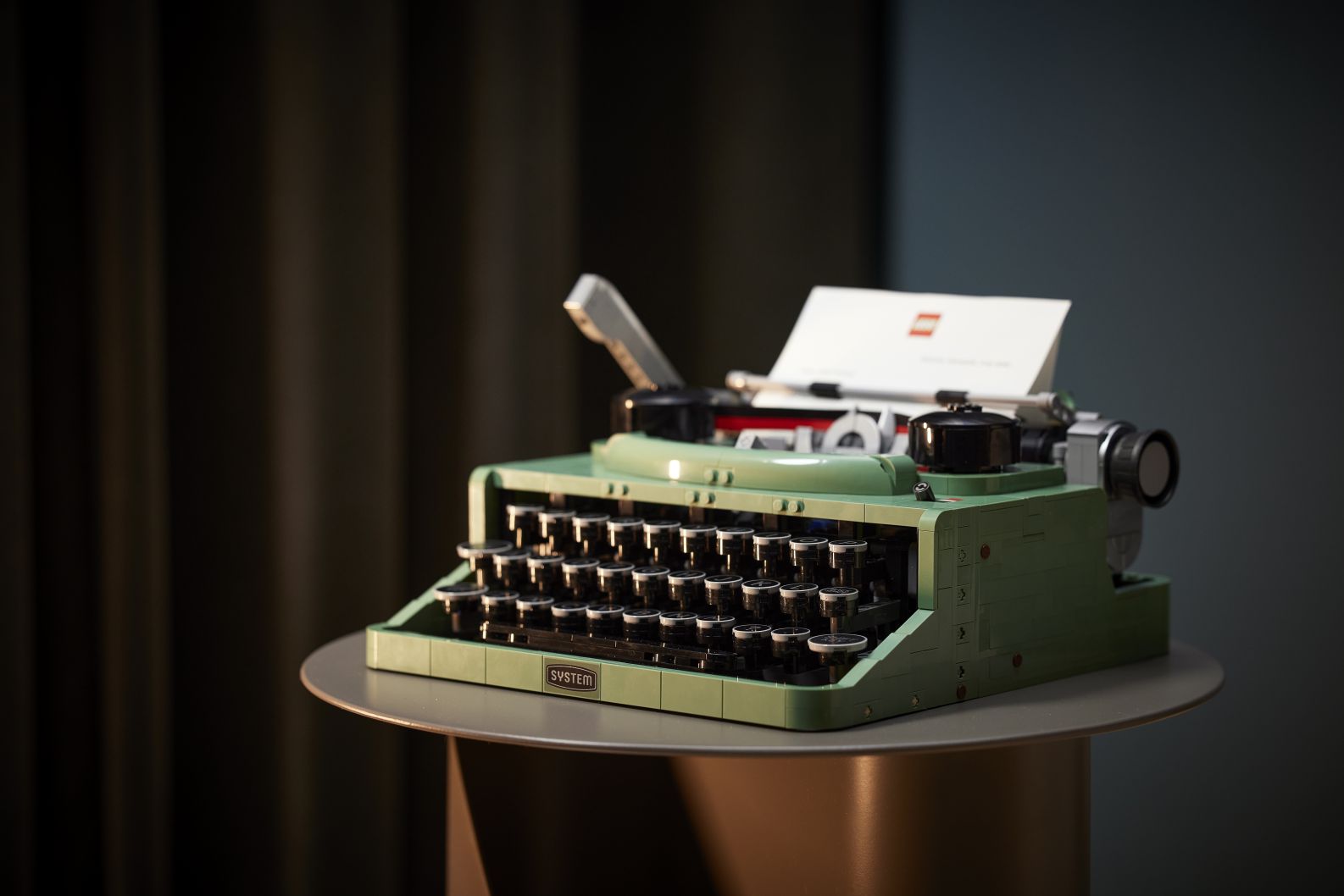 Máquina de escribir clásica bloque de modelo 