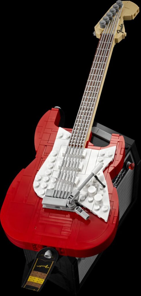 Bricks in Bits LEGO review Ideas Fender® Stratocaster® set revisión guitarra guitar Fender Stratocaster 21329 music instruments