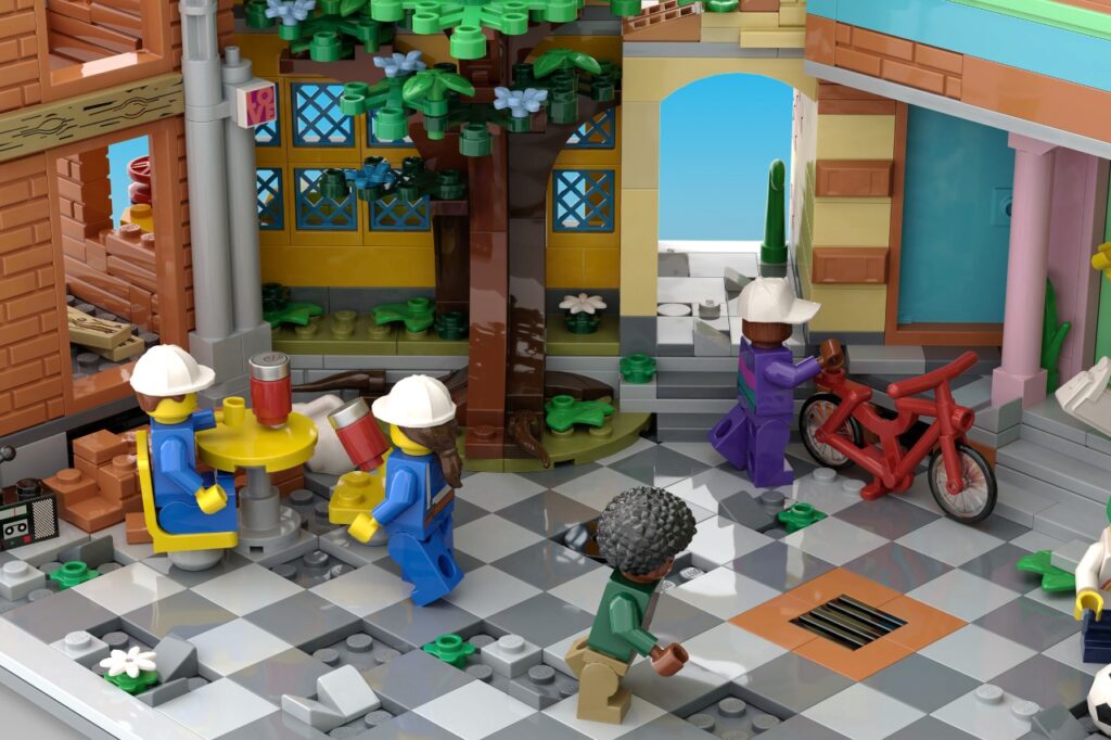 Bricks in Bits LEGO review MOC Thomas Jason LEGO Ideas LEt'sGO AFOL creaciones  a colorful square hello spacerobot