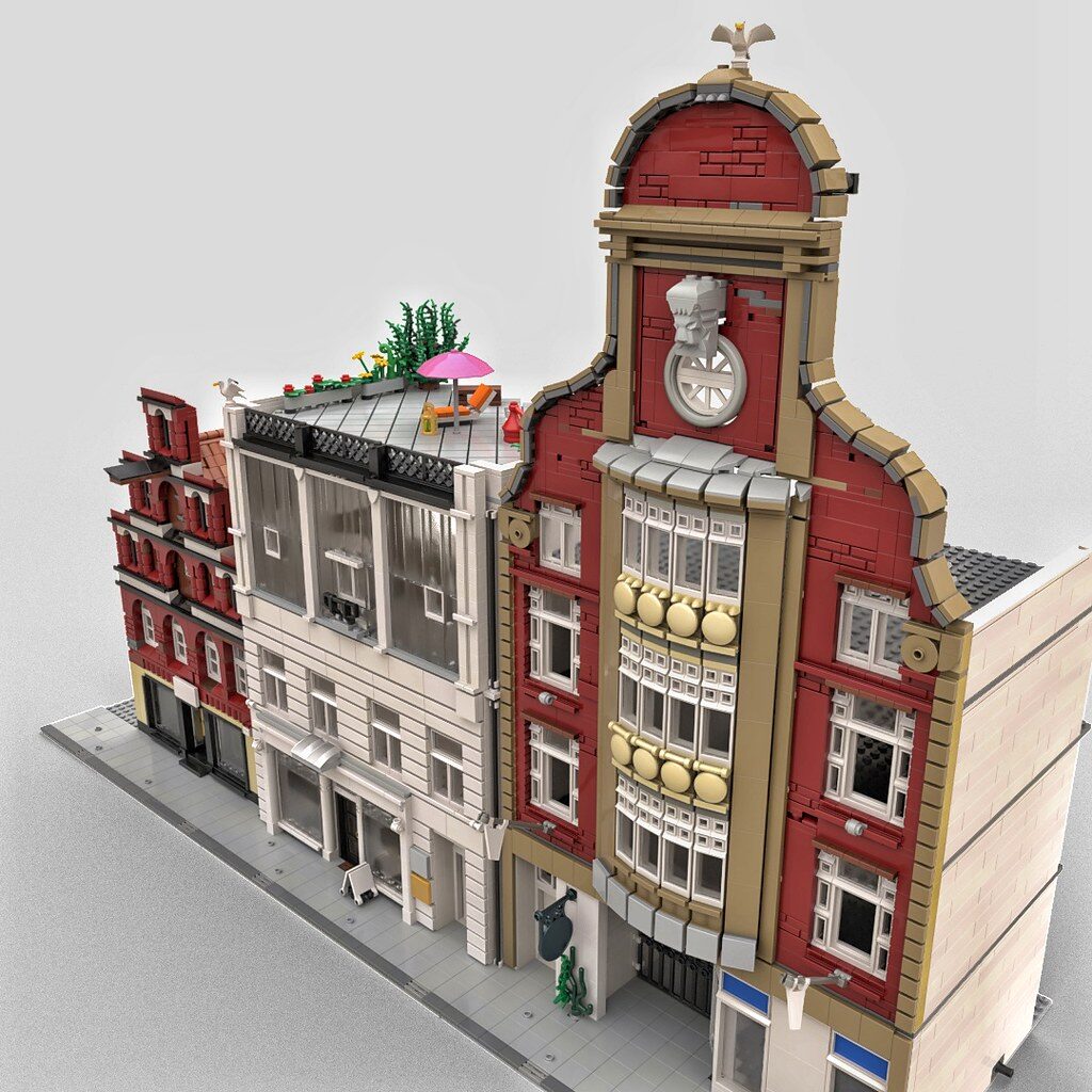 Bricks in Bits LEGO review revision MOC edificio modular building Albrecht Avenue 90 aniversario arquitectura Studio