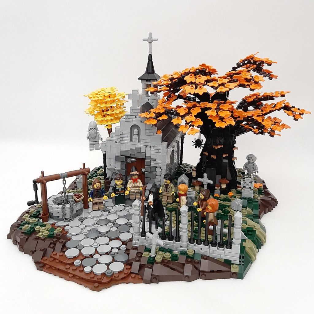 Bricks in Bits LEGO review revision castle halloween AFOL October octubvre summer bosque medieval Polonia Poland cementerio