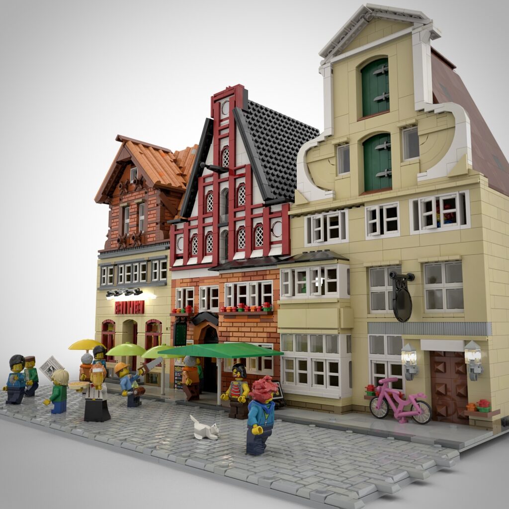 Bricks in Bits LEGO review revision MOC edificio modular building Albrecht Avenue 90 aniversario arquitectura Studio