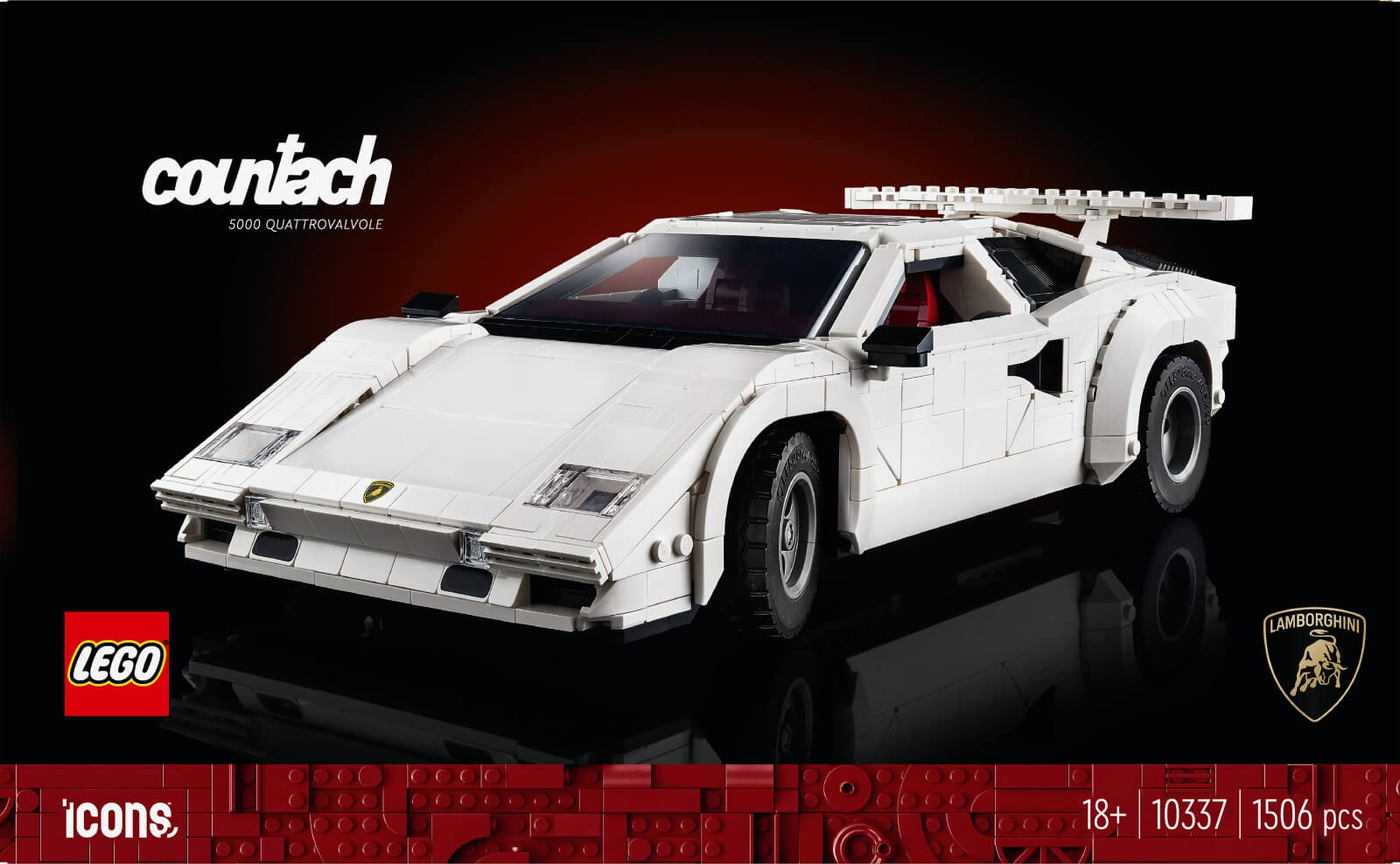 Lamborghini Countach 5000 Quattrovalvole LEGO® Icons