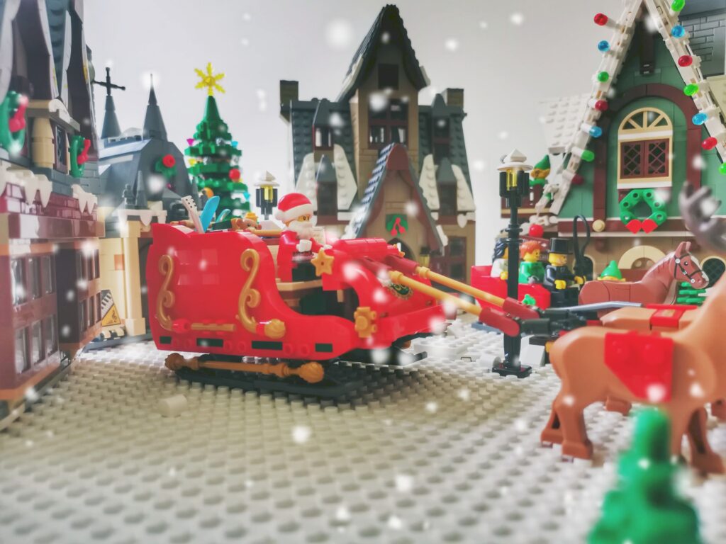 Trineo de Santa LEGO 2021, Villa Navideña, LEGO Santa, Trineo de Santa Santa´s Sleigh 40499 christmas navidad Bricks in Bits review set