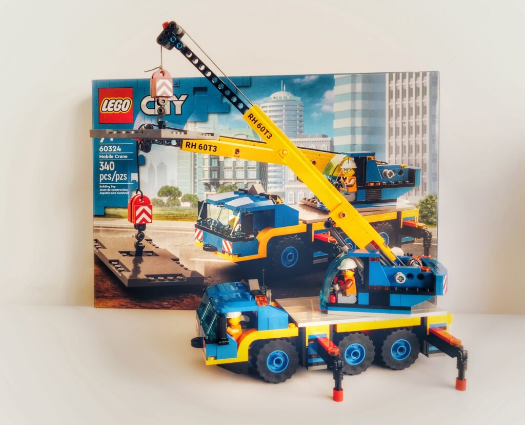 Bricks in Bits LEGO review revision set Mobil Crane Grúa Móvil 60324 CITY 1489 90 aniversario RH 60T3 technic