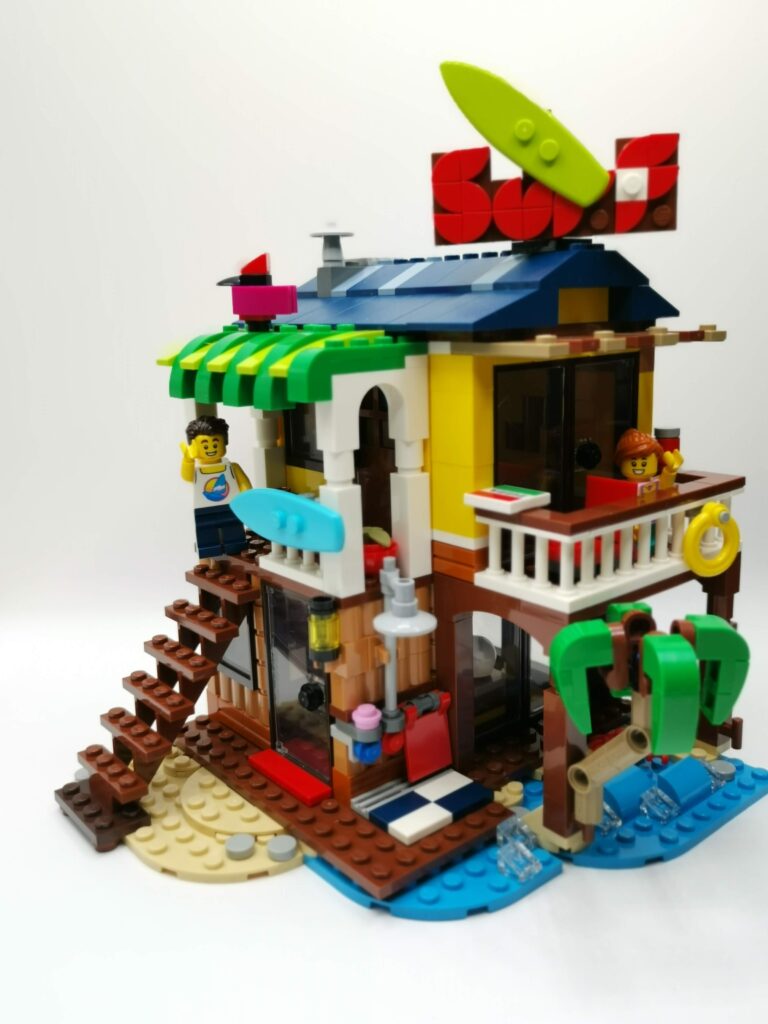 Bricks in Bits LERGO review revision Surfer Beach House 31118 3en1 3in1 set 90 aniversario 