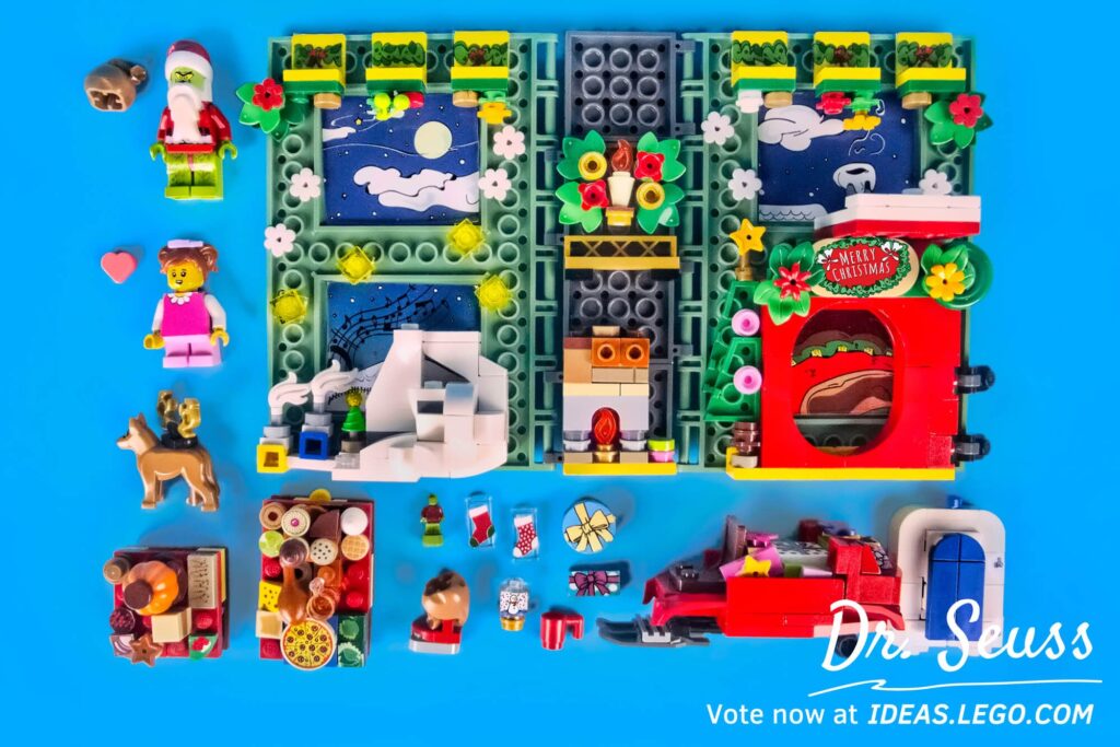 Bricks in Bits LEGO Ideas review Dr. Seuss MOC creación revision Cat in the Hat The Lorax y Grinch Stole Christmas!