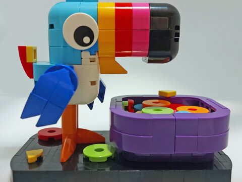 Un proyecto en LEGO® IDEAS muy muy dulce. “SAM ❤️ Froot Loops, Kellogg’s”, por Legolito_Bretobrick
