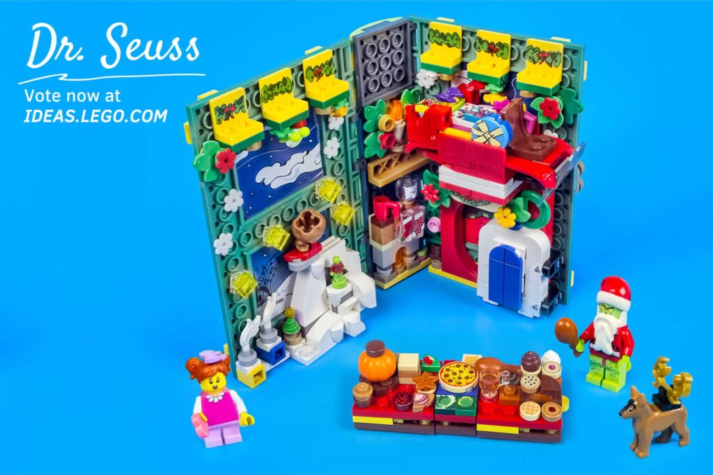 Bricks in Bits LEGO Ideas review Dr. Seuss MOC creación revision Cat in the Hat The Lorax y Grinch Stole Christmas!