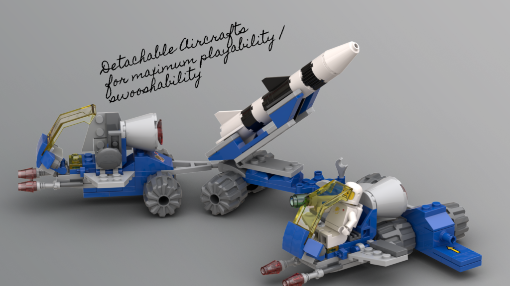 Bricks in Bits LEGO review revision MOC la base de Benny spaceship spacestation space classic modular BiB 90 aniversario