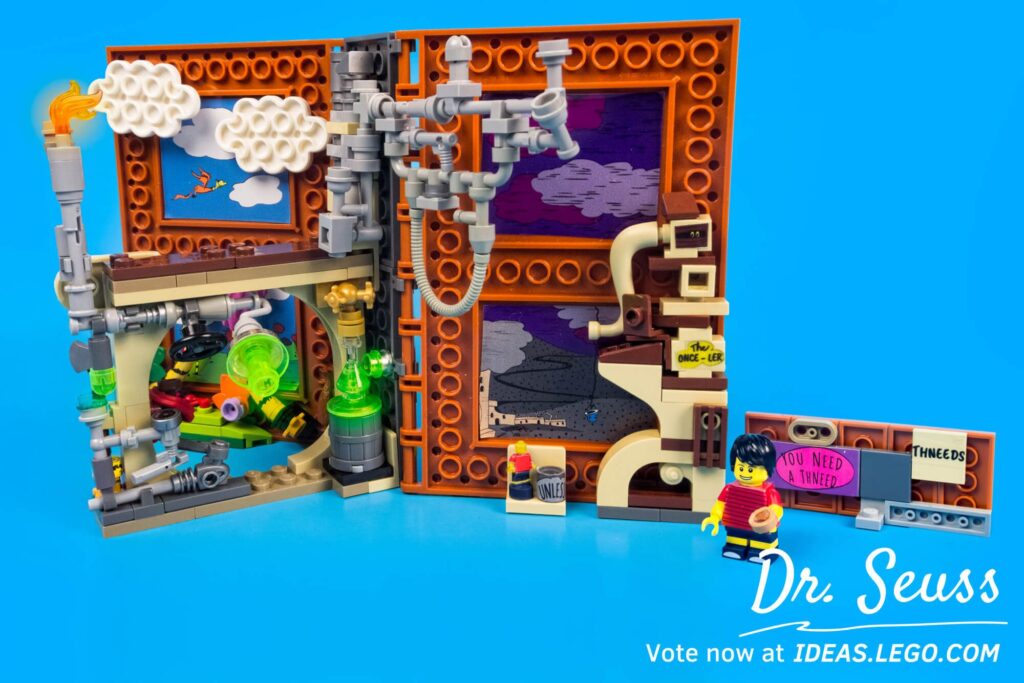 Bricks in Bits LEGO Ideas review Dr. Seuss MOC creación revision Cat in the Hat The Lorax y Grinch Stole Christmas!