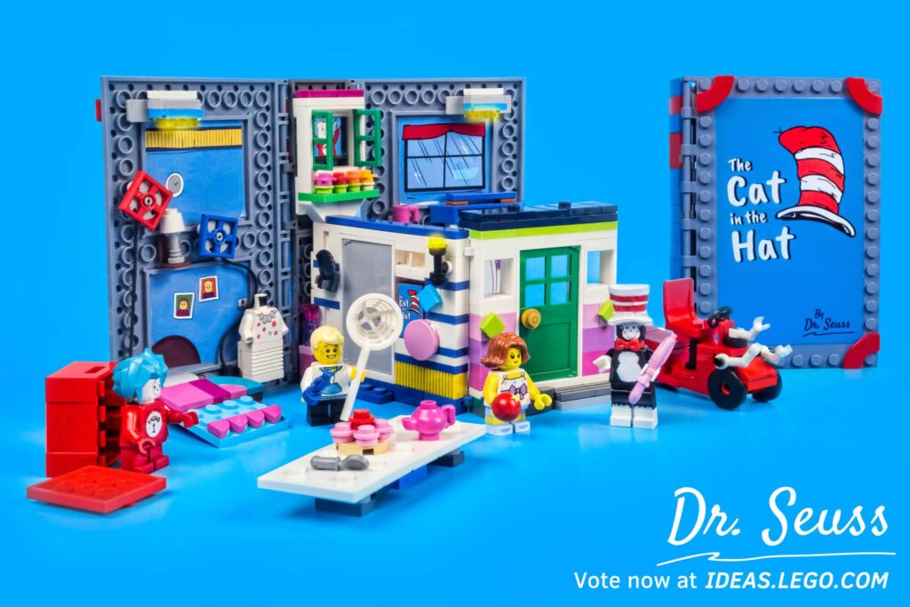 Bricks in Bits LEGO Ideas review Dr. Seuss MOC creación revision Cat in the Hat The Lorax y Grinch Stole Christmas!