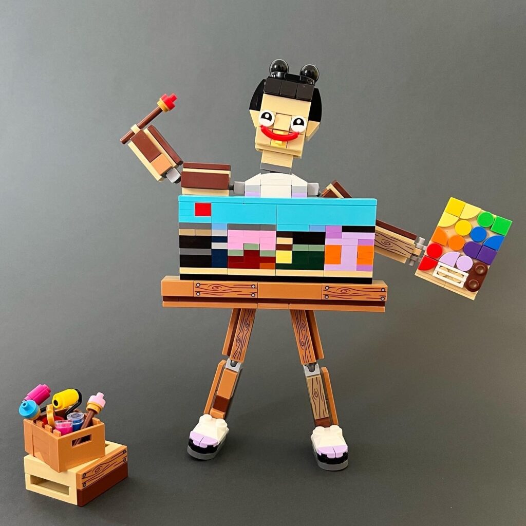Bricks in Bits LEGO review MOC creaciones Erie's Bricks Mexico arquitectura pintura 90 aniversario Fajita Friday