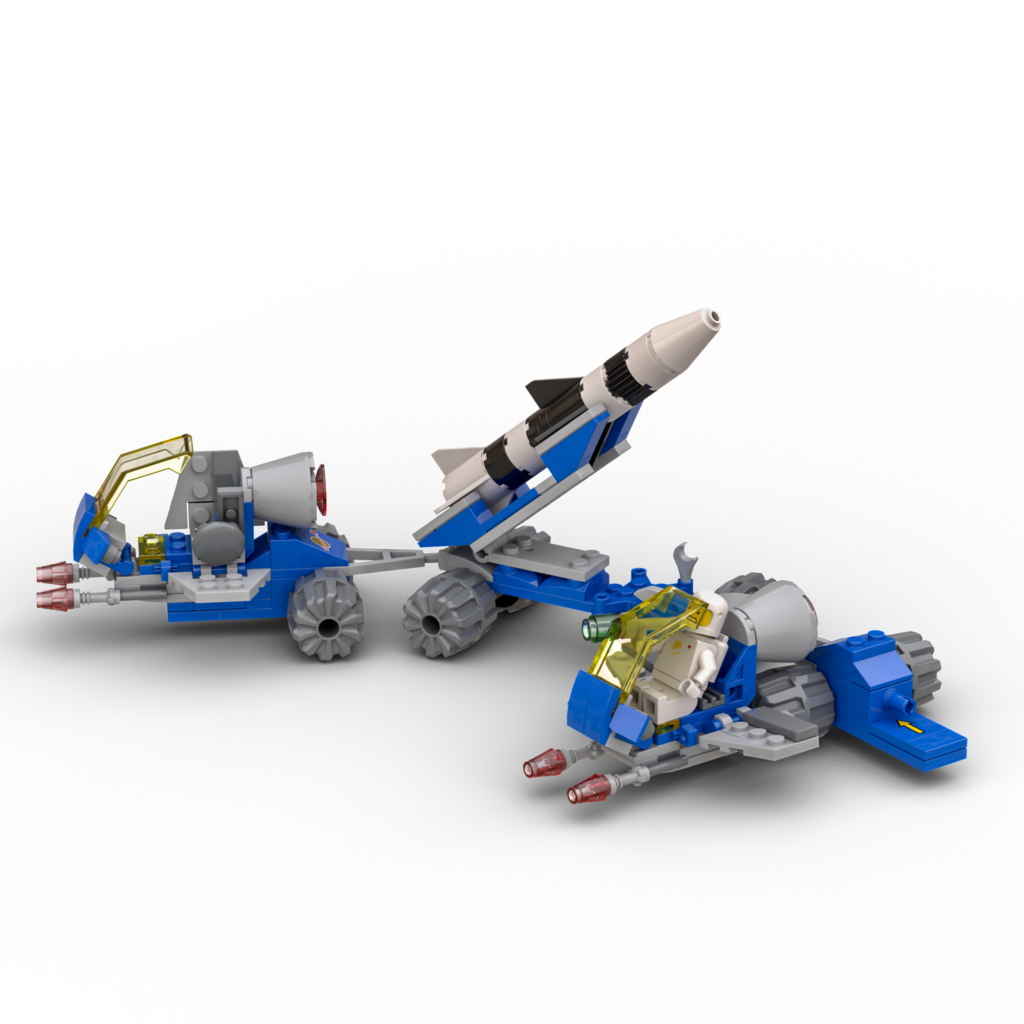 Bricks in Bits LEGO review revision MOC la base de Benny spaceship spacestation space classic modular BiB 90 aniversario