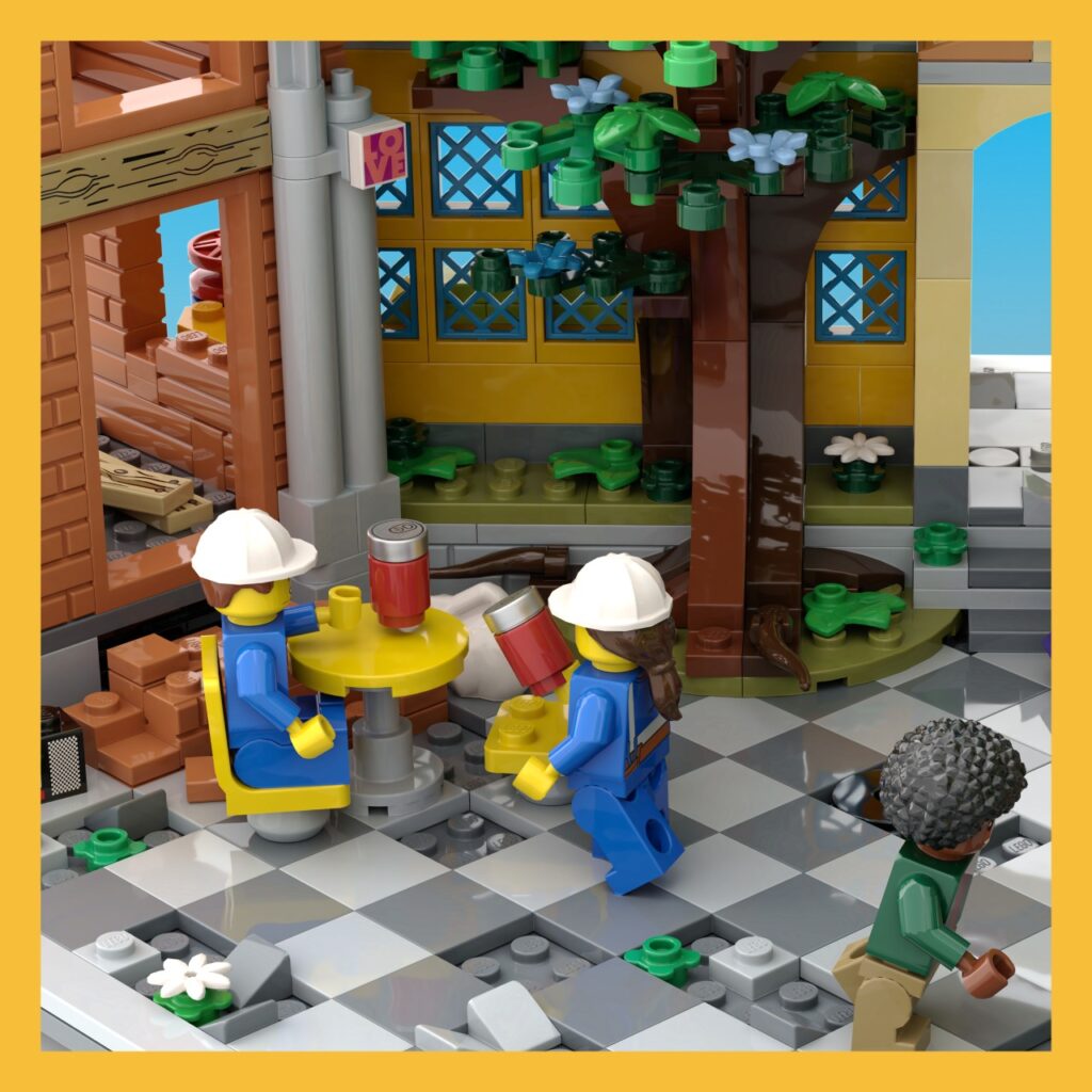 Bricks in Bits LEGO review MOC Thomas Jason LEGO Ideas LEt'sGO AFOL creaciones a colorful square hello spacerobot